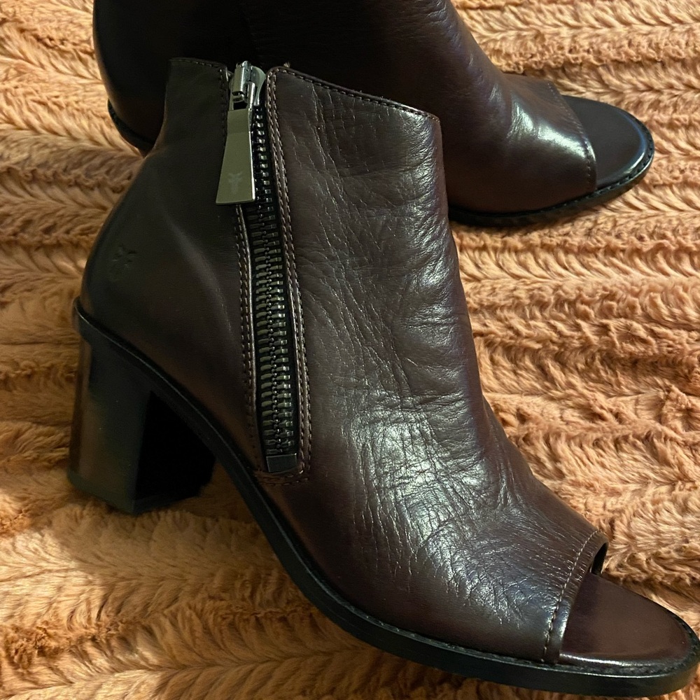 Frye peep toe heels